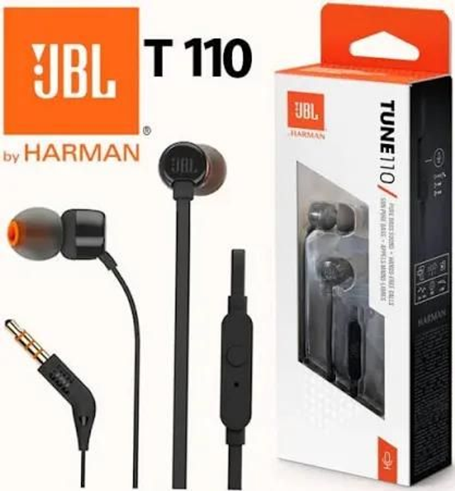 JBL Tune T110 Écouteurs intra-auriculaires avec son de basse