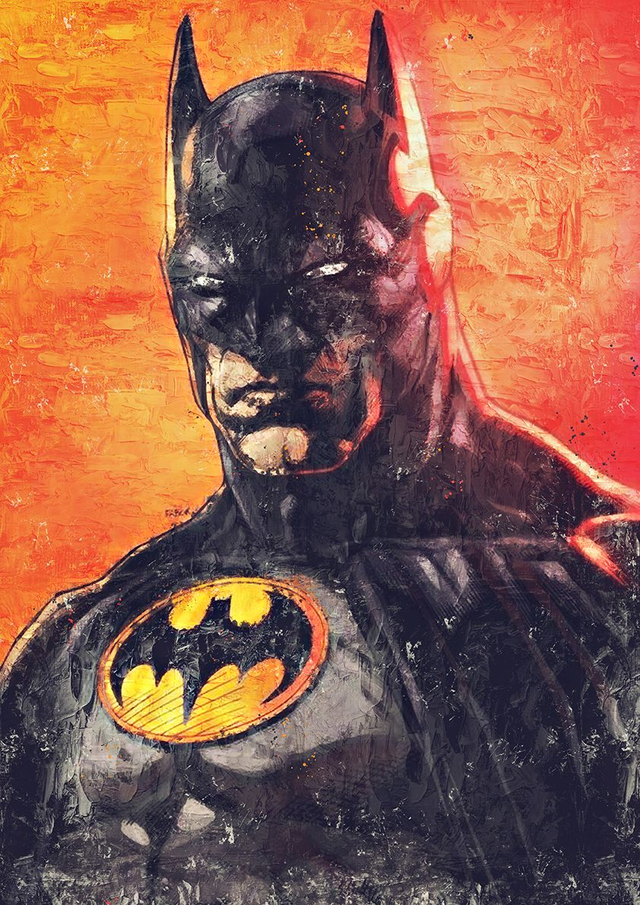 Batman Portrait oil edition 02