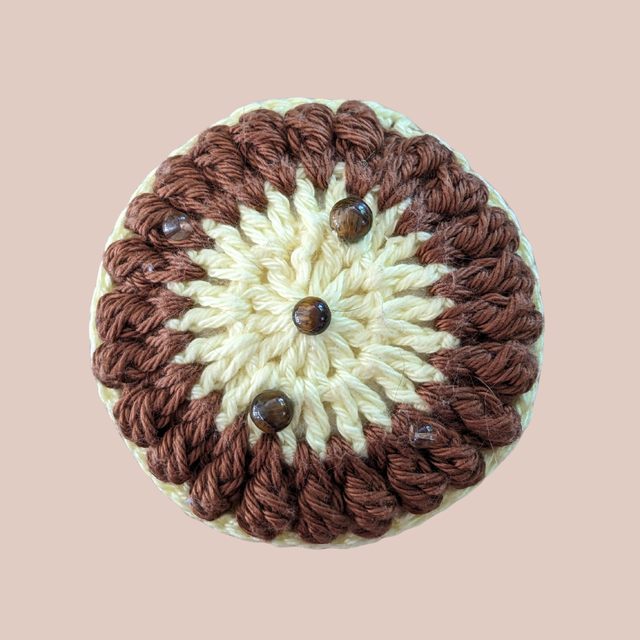 Stop-pensée "Macaron, oeil de tigre"