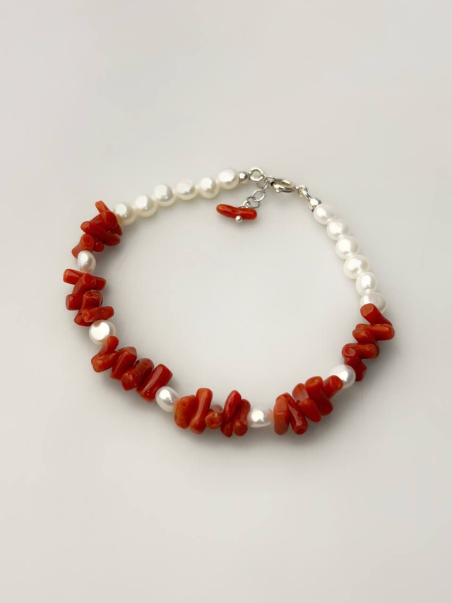Bracciale Corallo e Perle