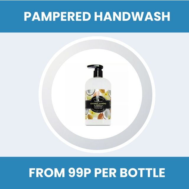 Pampered Handwash 500ML (Coconut, Almond &amp; Vanilla)