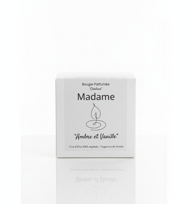 Bougie parfumée "Madame" - Ambre et vanille