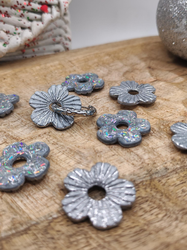 Choupettes Ilena argentées 