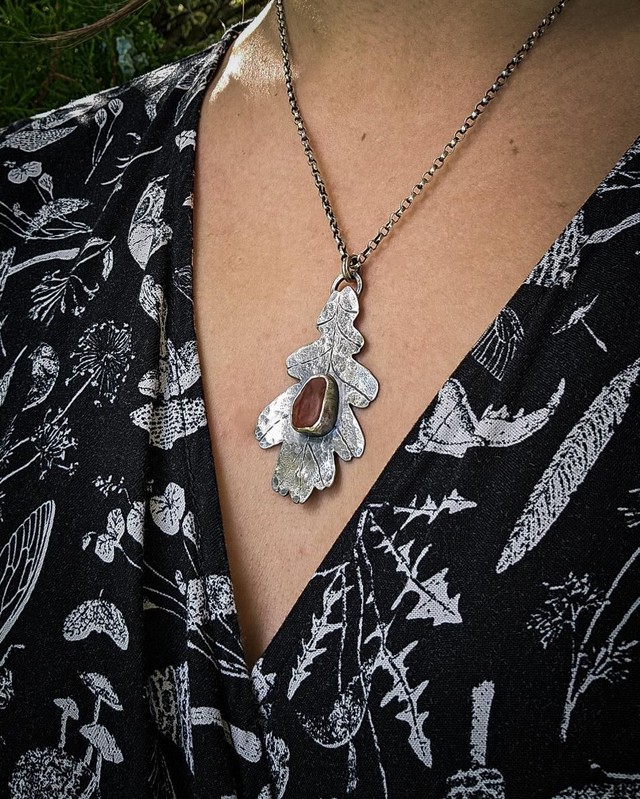 Pendentif Feuille de chêne