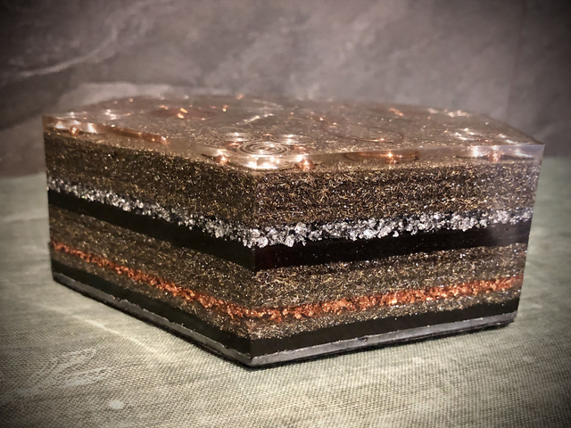 Odonata Hexagonal Orgonite (large)