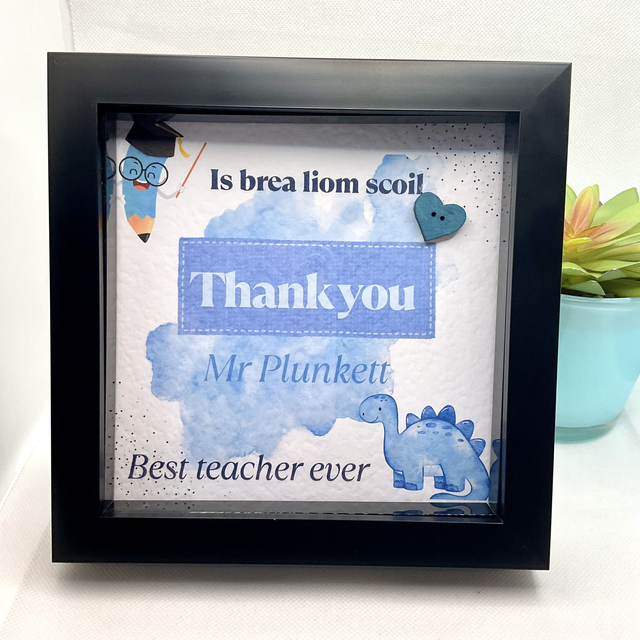 Personalised teacher’s frame. Beautiful appreciation gift for teachers.