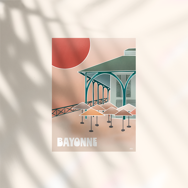 Argia I Bayonne Les Halles - Toile 50x70cm