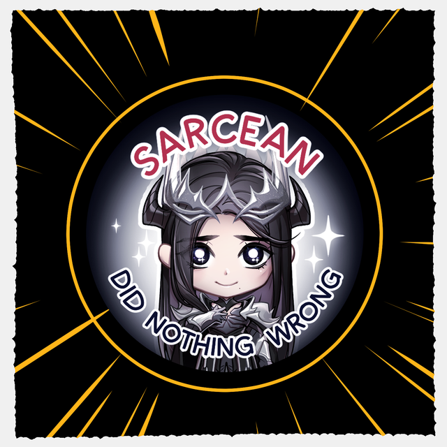 Sarcean did nothing wrong badge