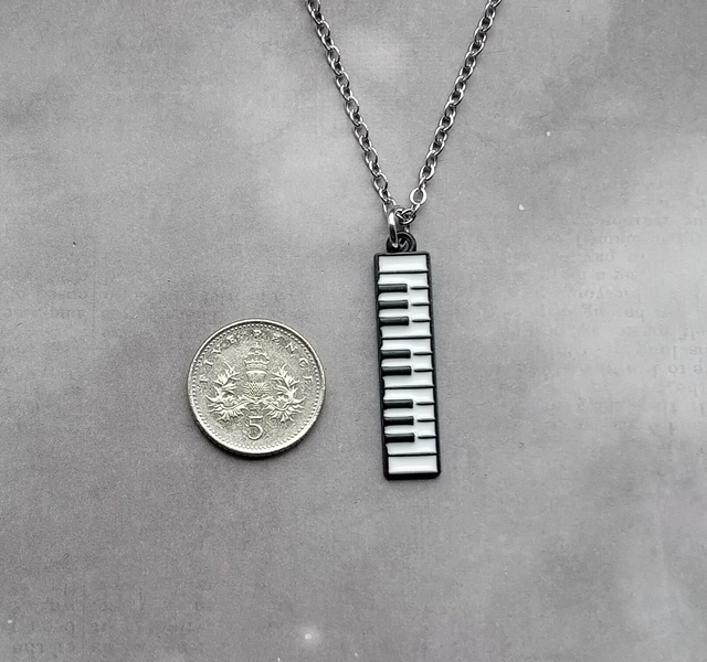 Piano Keyboard Necklace