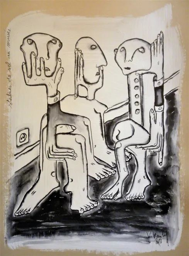 Statues de sel au musée