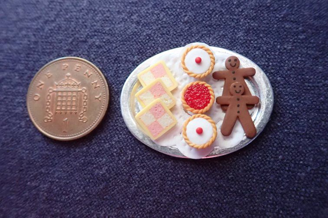 Cake Selection on Oval Tray