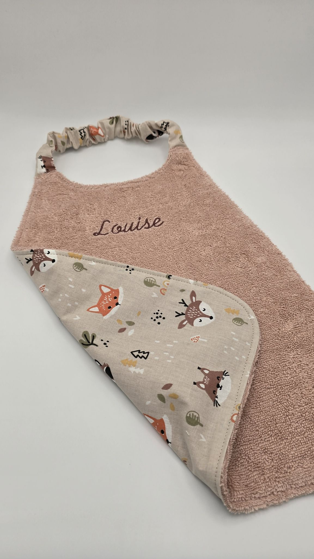 Bavoir enfant double face