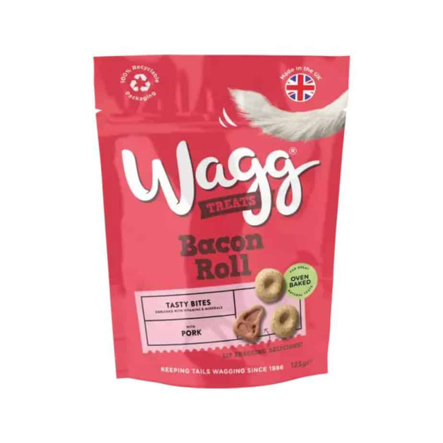 Wagg Dog Treats Bacon Roll with Pork Tasty Bites