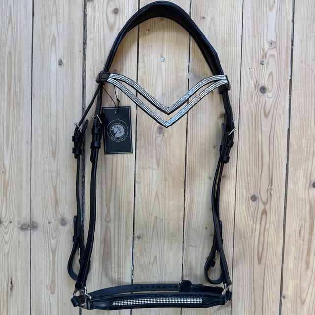 1-teilige Trense Glófaxi: kleine Kristalle