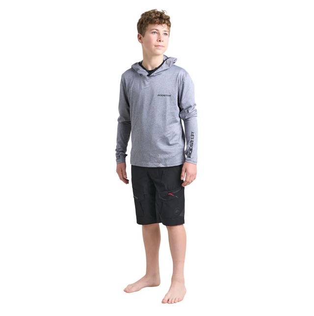 Rooster Junior Hooded Quick Dry UVF T-Shirt - Long Sleeved