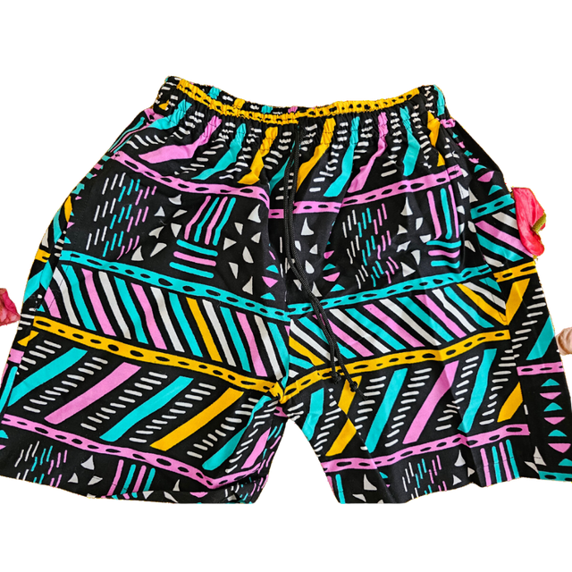 Shorts - African Ankara Unisex Shorts Medium