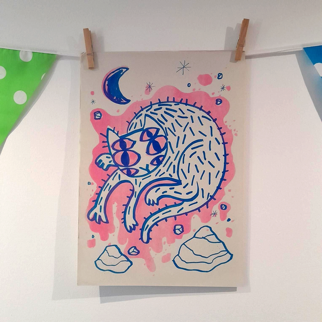 riso cat print