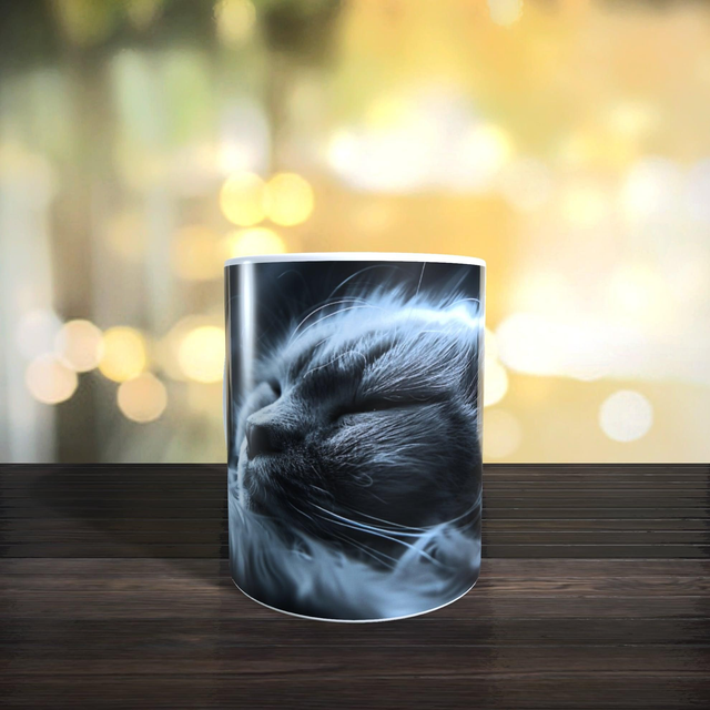 Mug chat endormi 