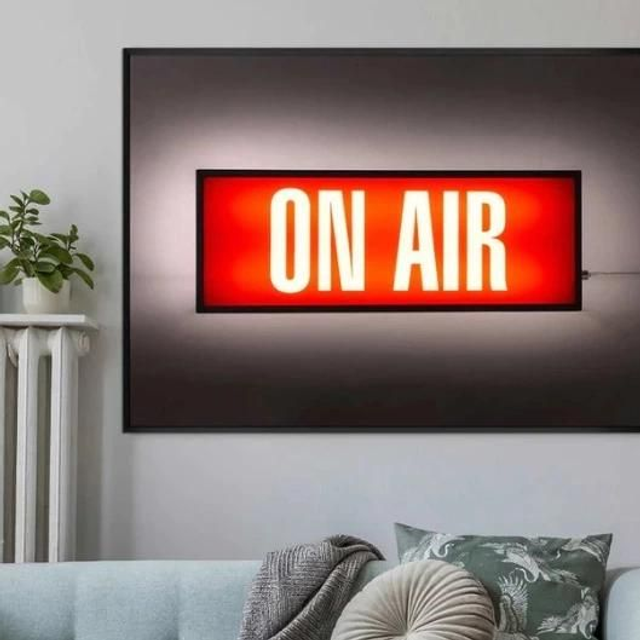 On Air Retro Lightbox Print