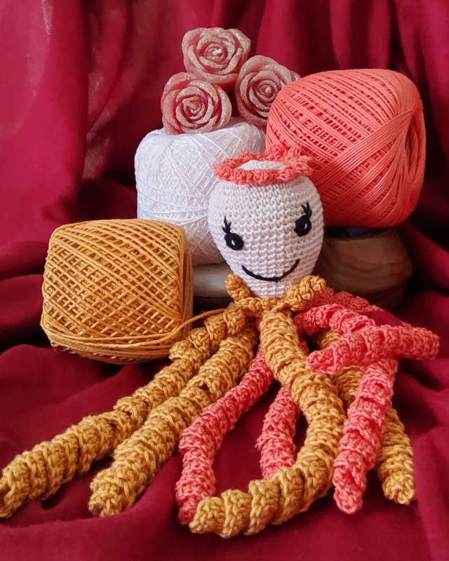 Pieuvre Grandes TENTACULES 🐙🚢 Orange