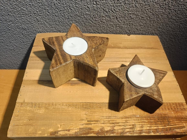 Waxinelichthouder ster