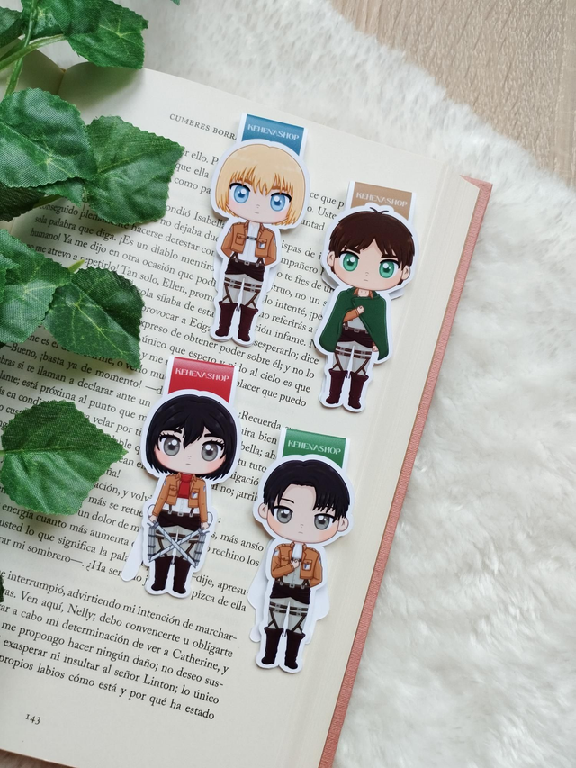 Shingeki no Kyojin (Ataque a los titanes) - Marcapáginas / Shingeki no Kyojin (Attack on Titan) - Bookmarks