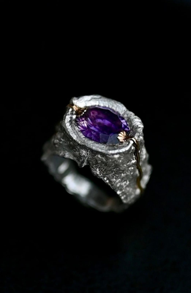 Chevalière fil d’or