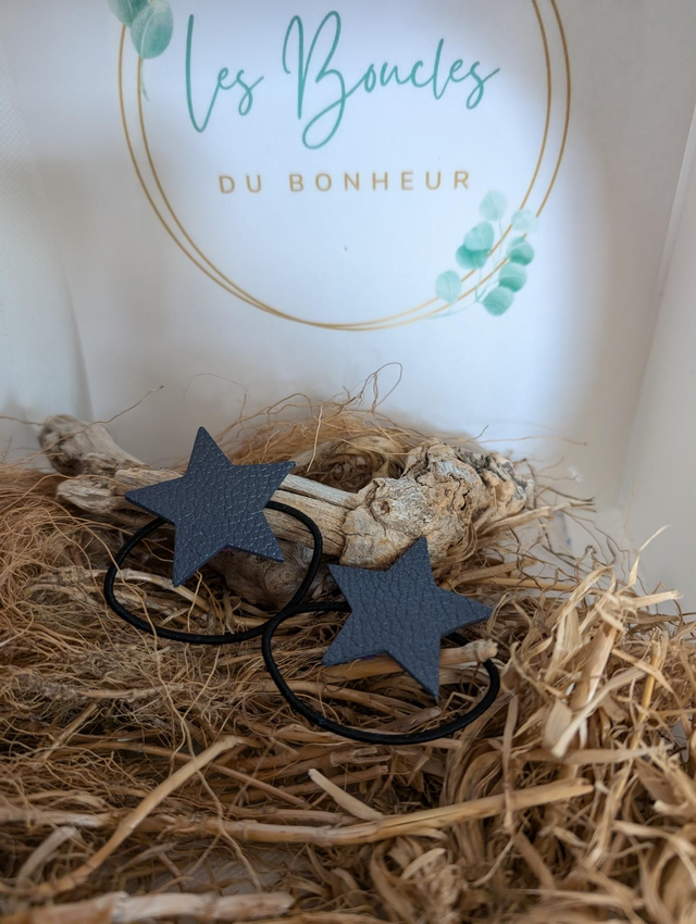 Élastique étoile bleue jean 