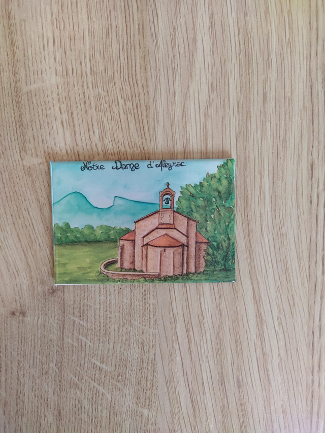 Magnet "Notre Dame d'Aleyrac" 7,8 x 5,3cm