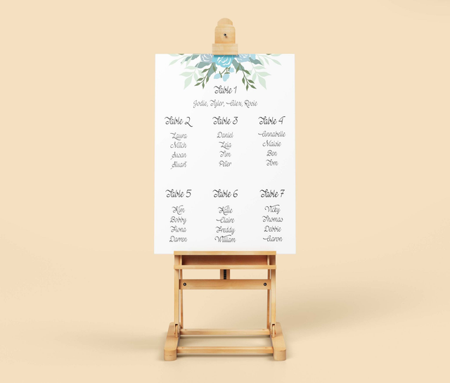 Seating Sign - 'Truly Timeless' Design