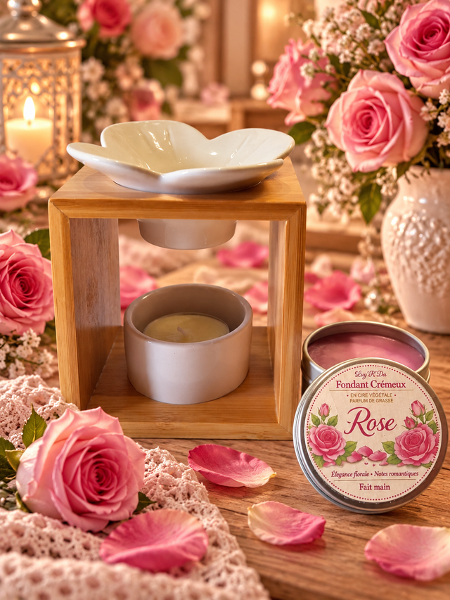 Fondant crémeux parfum "Rose"