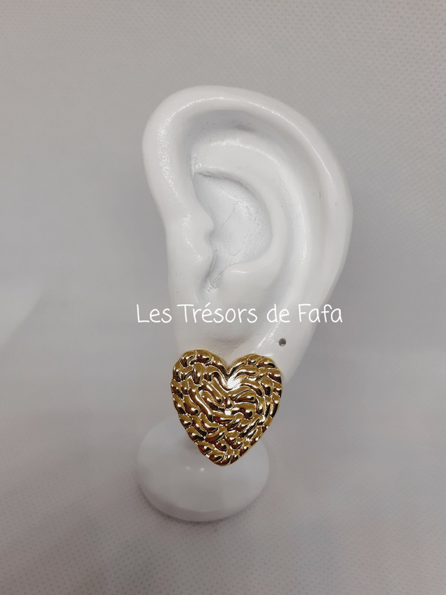 Boucles d'oreilles cœur 