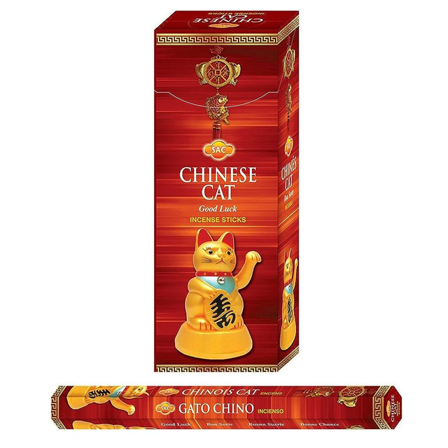 Caja GRANDE  6 uni. Incienso Sac Gato Chino