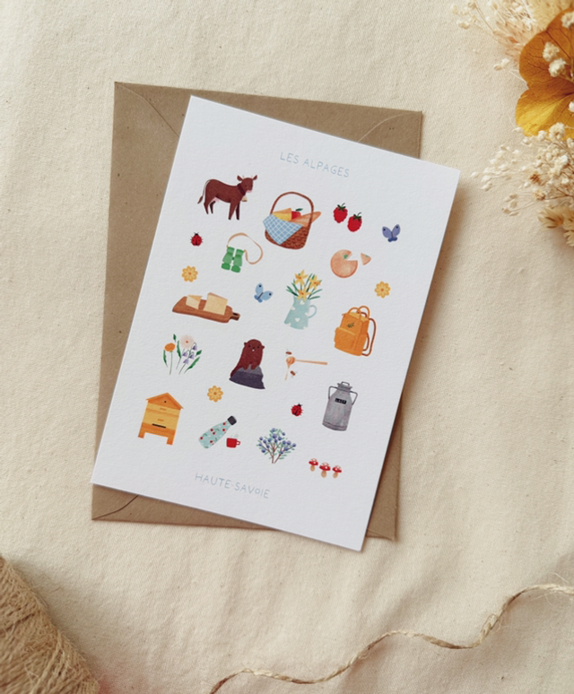 Carte Moodboard Les alpages 