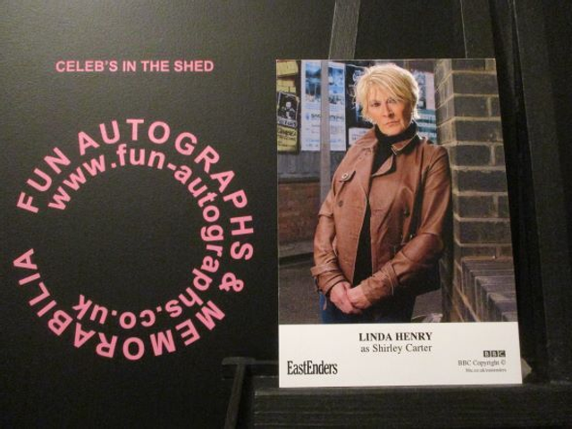 Linda Henry (Shirley Carter) Original EastEnders Cast Card