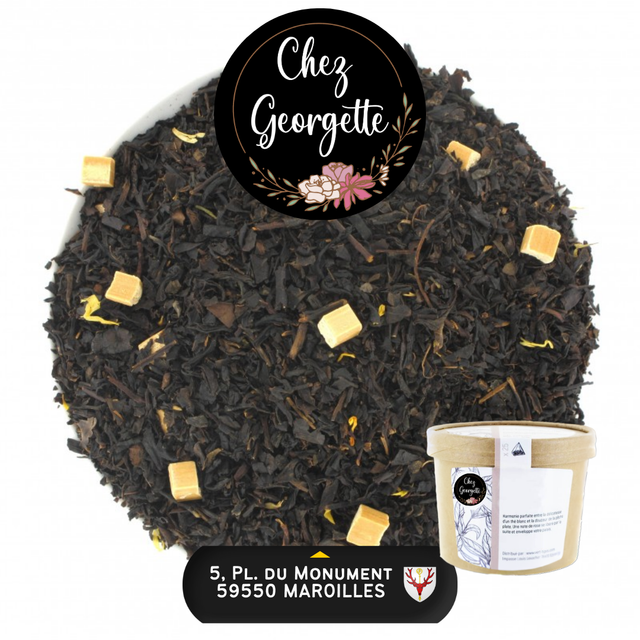 THÉ NOIR CARAMEL BEURRE SALÉ - Pot de 25 infusettesCG4387INF