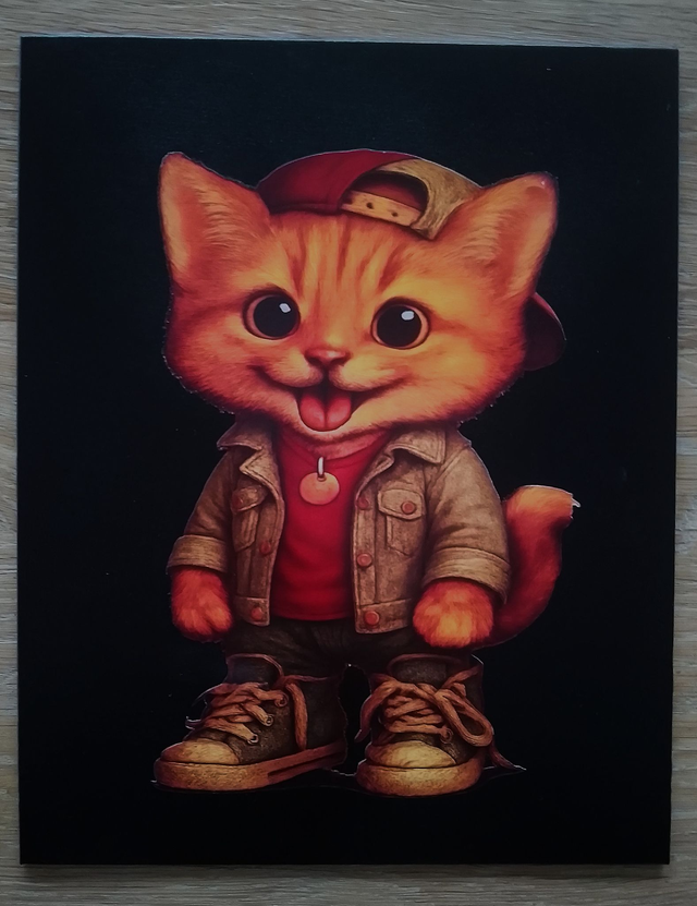 Le chat Rebelle – Toile Street-Art Originale