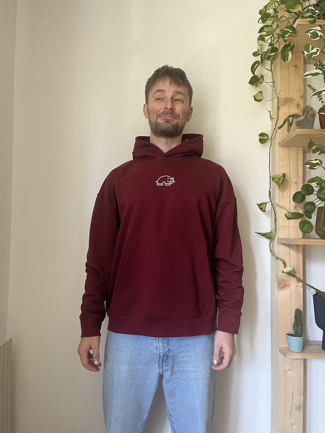 "el chest" Hoodie - Burgundy