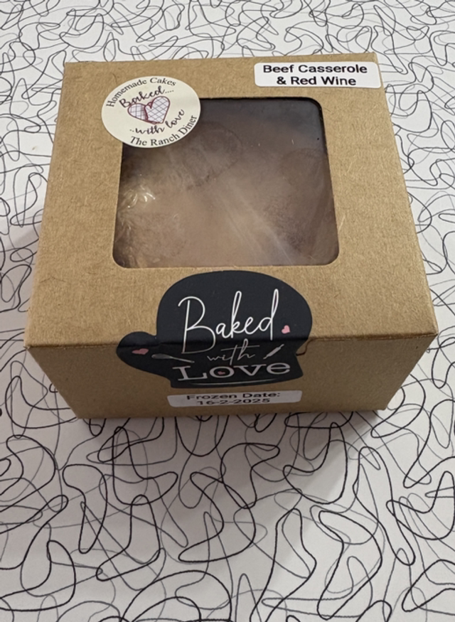 Beef Casserole Pie with Red Wine