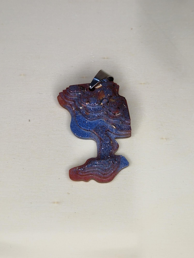 Orgonite, pendentif / 062