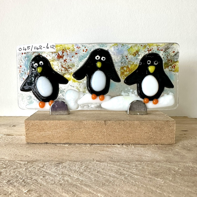 Fused Glass Penguin 