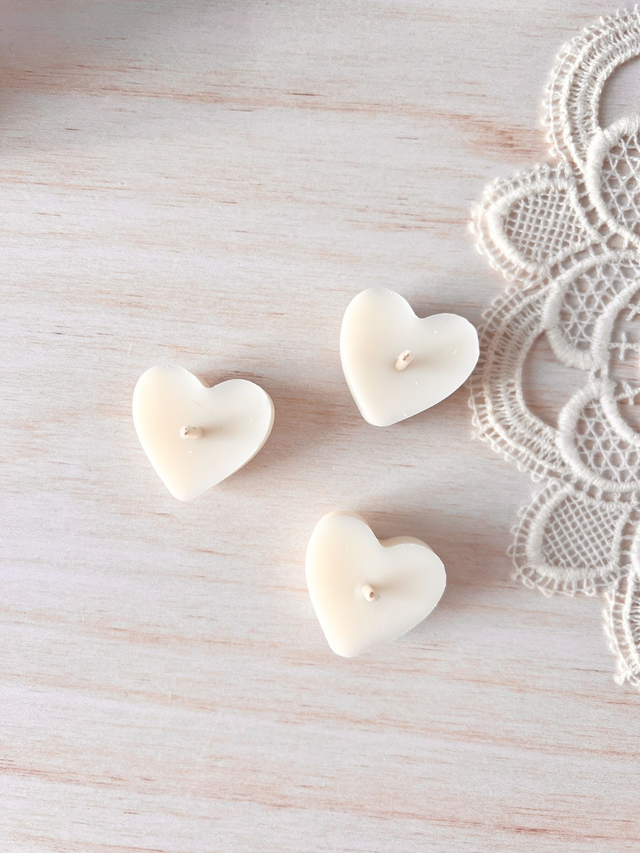 💜 Pack de 3 petits coeurs - parfum Douce Lueur ou Rose Ancienne