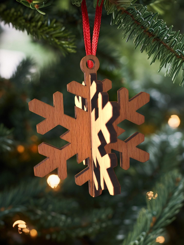 Suspension flocon 3D