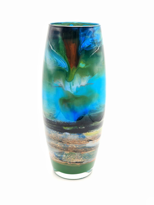 Large Oval Harris Machair Glass Vessel
