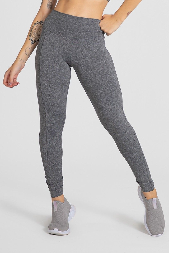 Calça Legging Mescla Montaria Cor Cinza | Kaisan 
