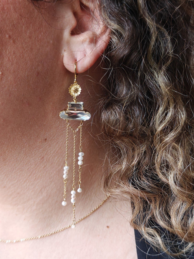 Boucles en Cristal Ciel d&#039;été