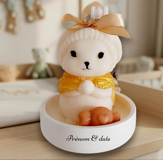 Bougie lapin ou souris parfumée artisanale