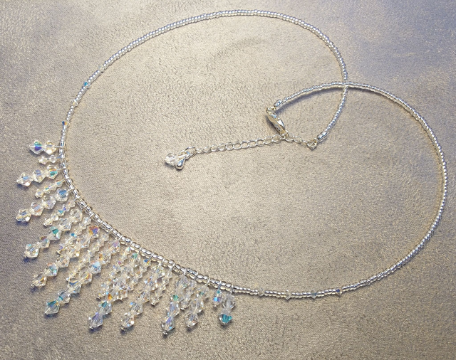 Crystal Fringed Necklace