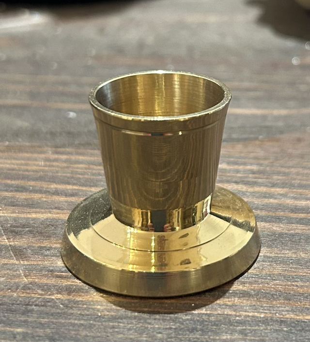 Bougeoir laiton doré