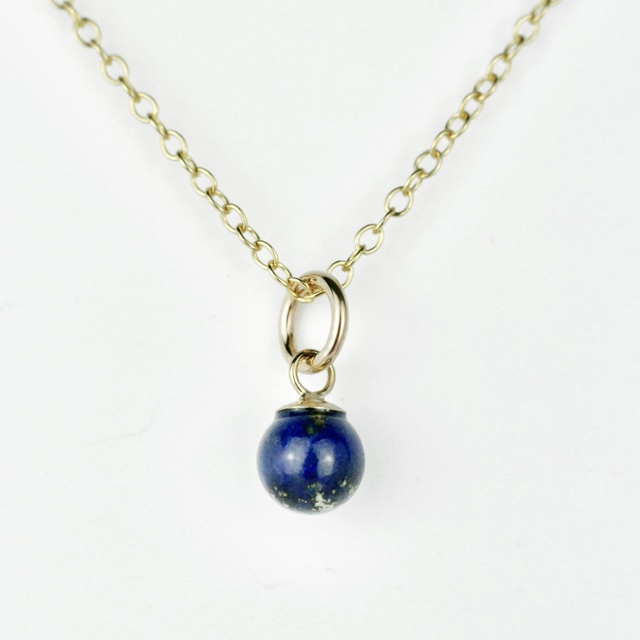 18k Gold-Filled Sodalite Pendant Necklace